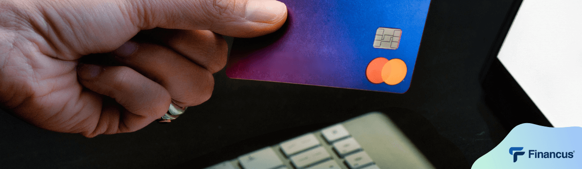 Entering credit card data on laptop