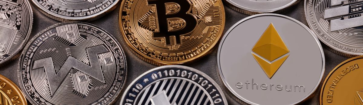 Many different coins of crypto currency