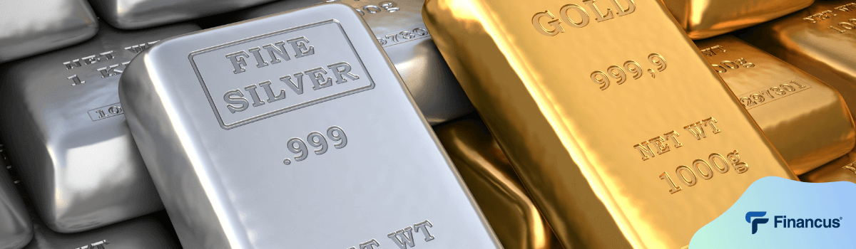 Gold and silver bars